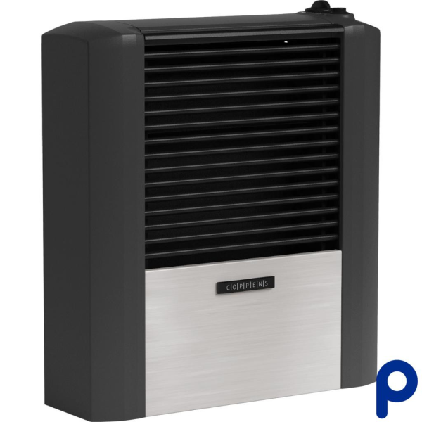 Calefactor a gas para ambientes de 100m² COPPENS C50STAM de acero peltre