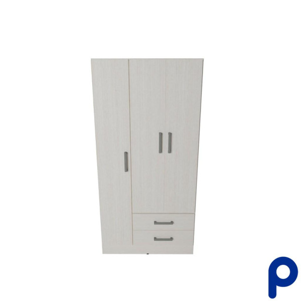 Placard de 3 puertas de 91 cm Bahia 3535 BLANCO- MUEBLES ORLANDI