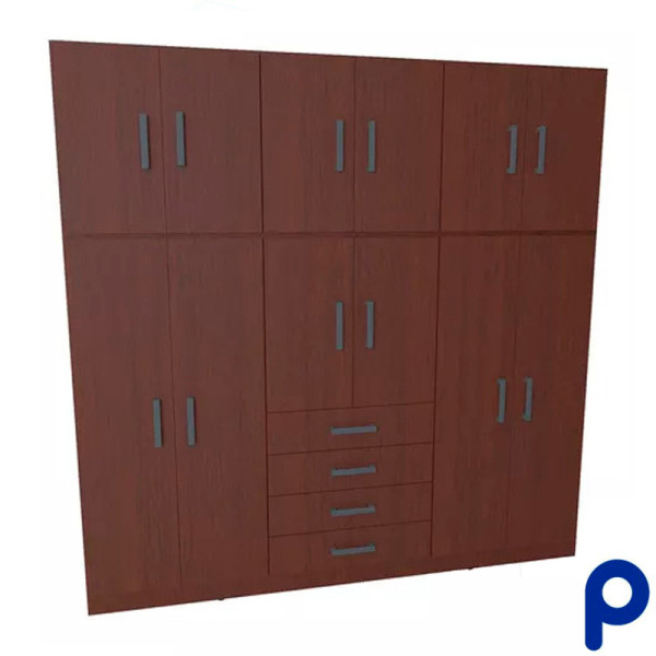 Placard de 2 cuerpos con 12 puertas, 212 cm - MUEBLES ORLANDI