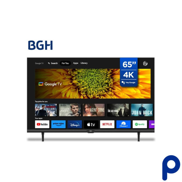 Smart TV LED 4K de 65 pulgadas con Google TV BGH, modelo B6523US6G