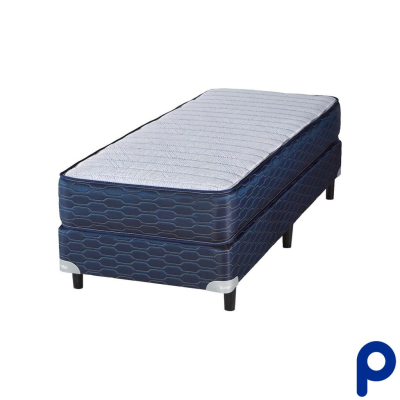 Sommier y colchón de 1 plaza SUAVESTAR Bluestar 190x80 con resortes Sommier y colchón de 1 plaza SUAVESTAR Bluestar 190x80 con resortes