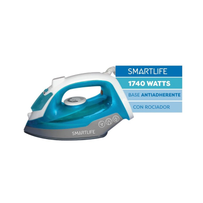 Plancha a Vapor Smartlife 1740W Base Antiadherente (SL-SI2473)