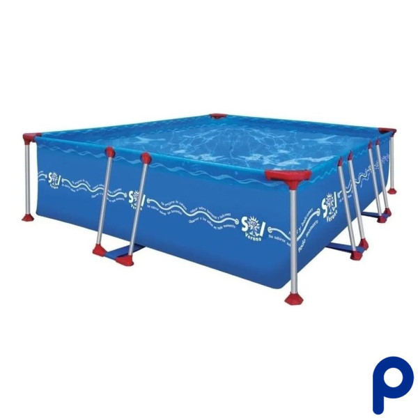 Pileta estructural rectangular de 4600 litros, 3m de largo x 2.2m de ancho - SOL DE VERANO