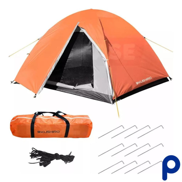 Carpa iglú reforzada e impermeable para 4 personas de KUSHIRO para camping