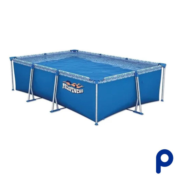 Pileta Estructural Rectangular PELOPINCHO 1055 - Capacidad 4500 Litros - 3m Largo x 2m Ancho - Diseño Mosaico Azul